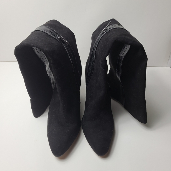 NEW 14TH & UNION jacki heeled textile boots - Picture 3 of 8